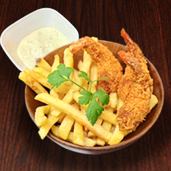 小エビフライ＆ポテト