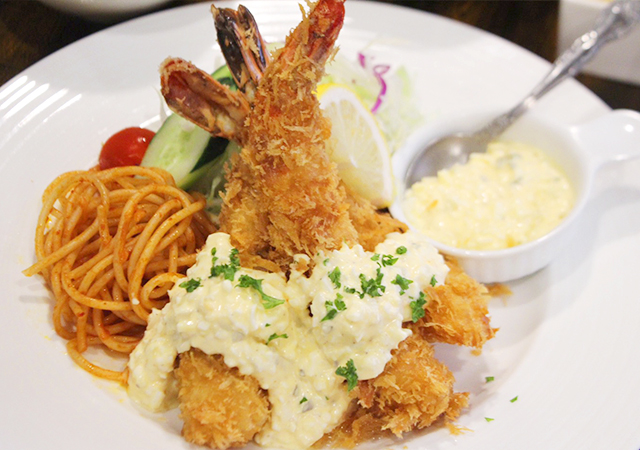 大海老フライ定食